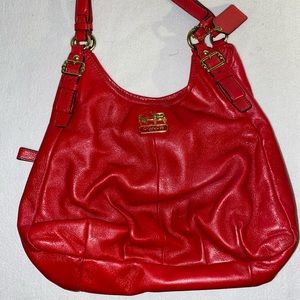 Red Coach Tote Purse